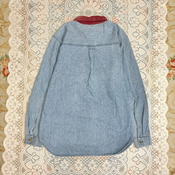 秋の味覚をたのしむデニムシャツ