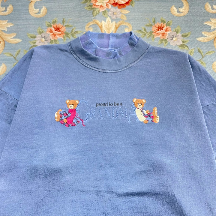 おばあちゃんとテディベアを買いに行く日のスウェット
