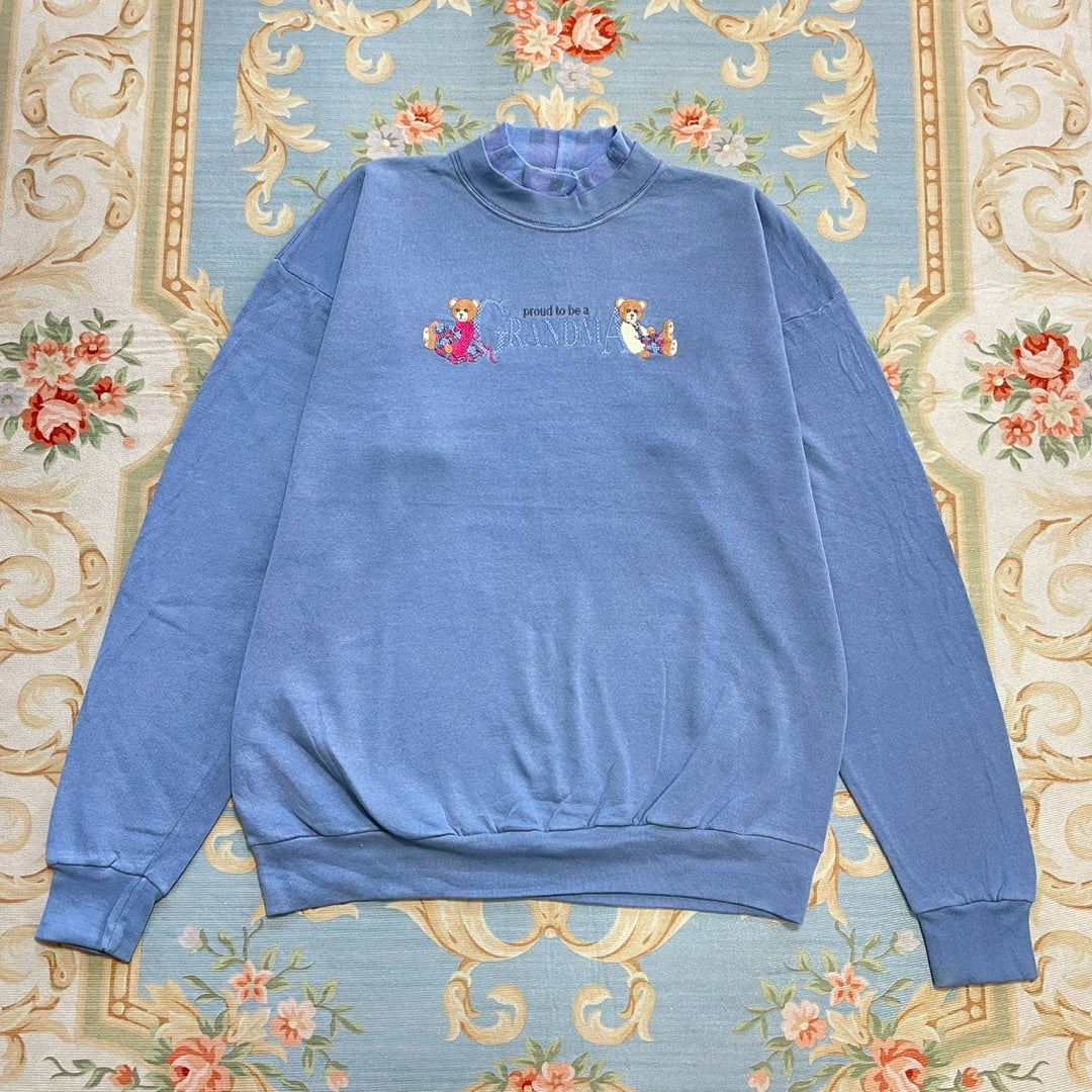 おばあちゃんとテディベアを買いに行く日のスウェット
