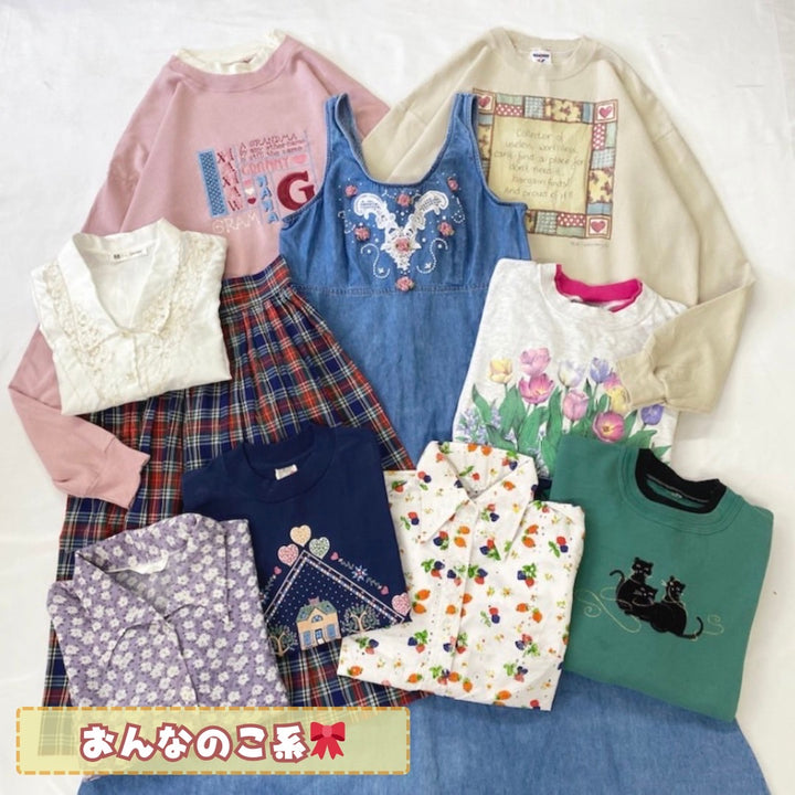 レトロ ガーリー かわいい 可愛い ボーイッシュ プレッピー 純喫茶 くま ねこ お花 おでかけ 女の子 女子 古着 古着屋、古着販売、古着卸 コーデ コーディネート 普段着 埼玉 久喜 株式会社叶 東京 麻布 EC オンライン 通販 昭和レトロ 古着屋ないしょ。